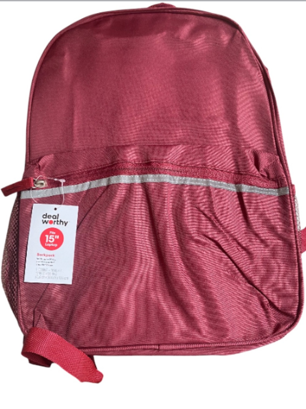 Dealworthy Target Burgundy/Red Backpack Holds up to 15” Laptop NWT - Picture 2 of 5